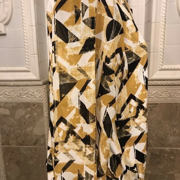 ALFANI Tunic. Bust 41" M-L"? Abstract. Scoop Neck w Chain. 3/4 Sleeve. Lined B11 - Picture 3 of 5